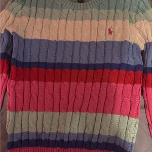 Ralph Lauren Multicolor Cable Knit Sweater